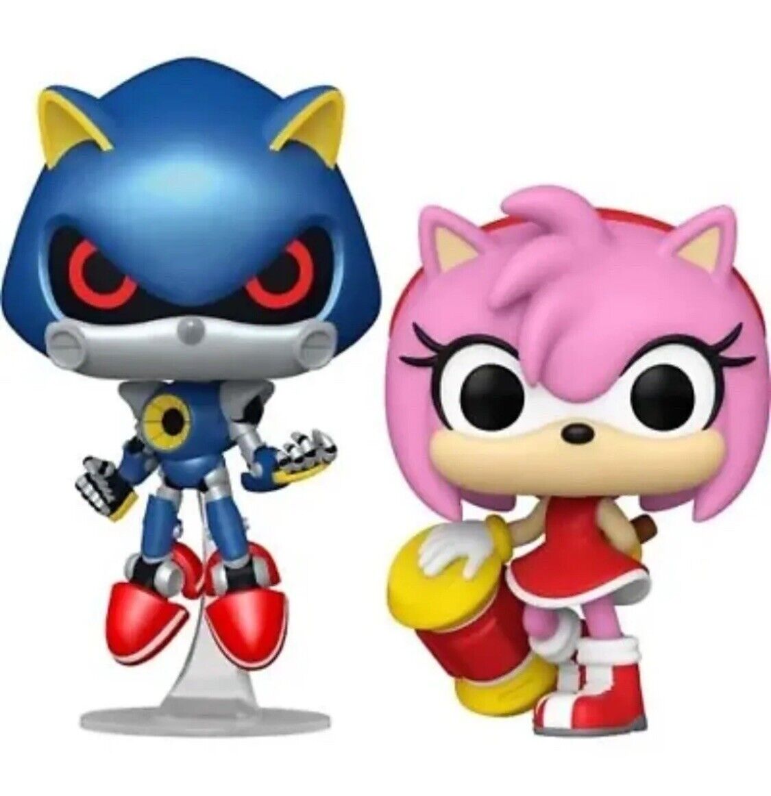 Funko Pop Sonic The Hedgehog - Metal Sonic #916 & Amy #915 (Set of 2) 
