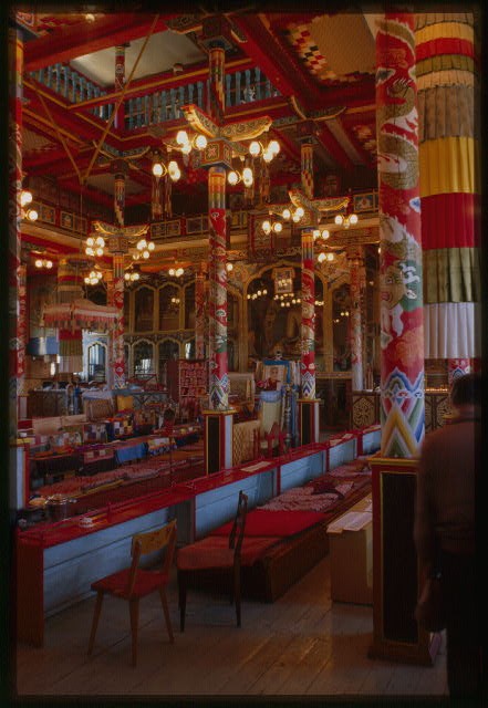 Photo:Ivolginsk Datsan Ivolga Russia Buddhist Temple Interior 1900s
