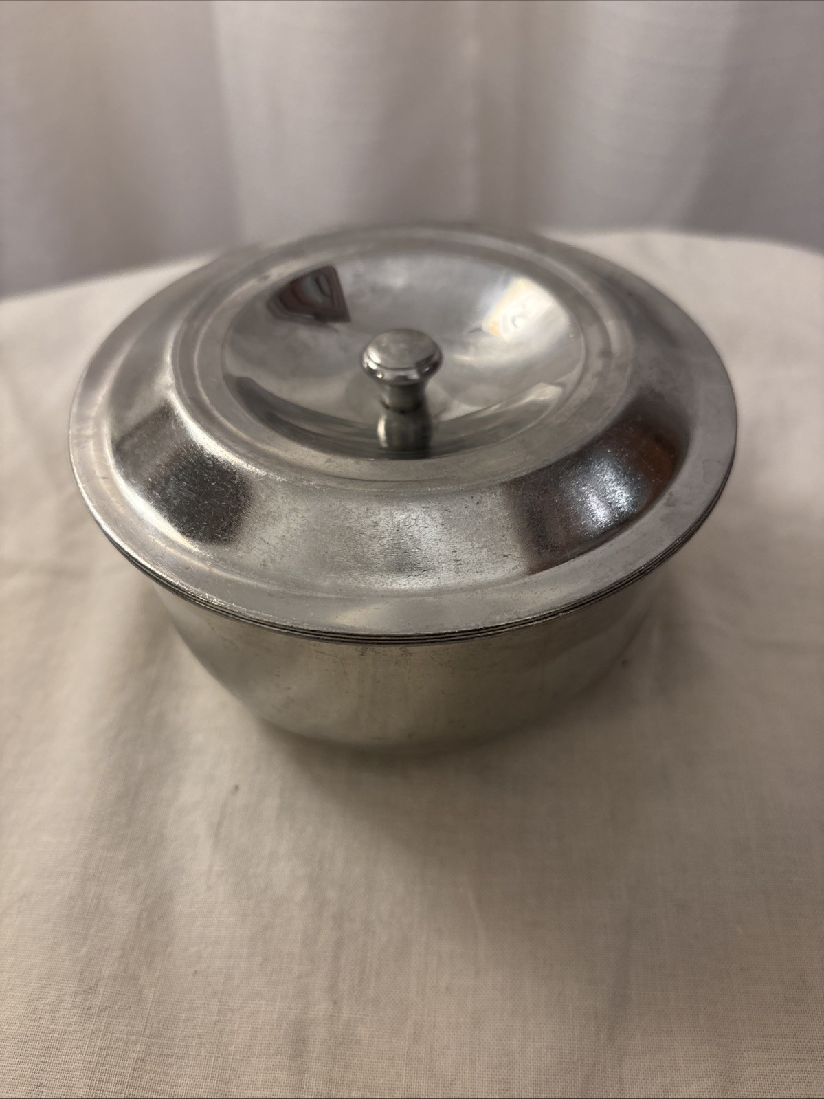 Vintage Vollrath Stainless Steel Ware - Dish w/ lid - 6835