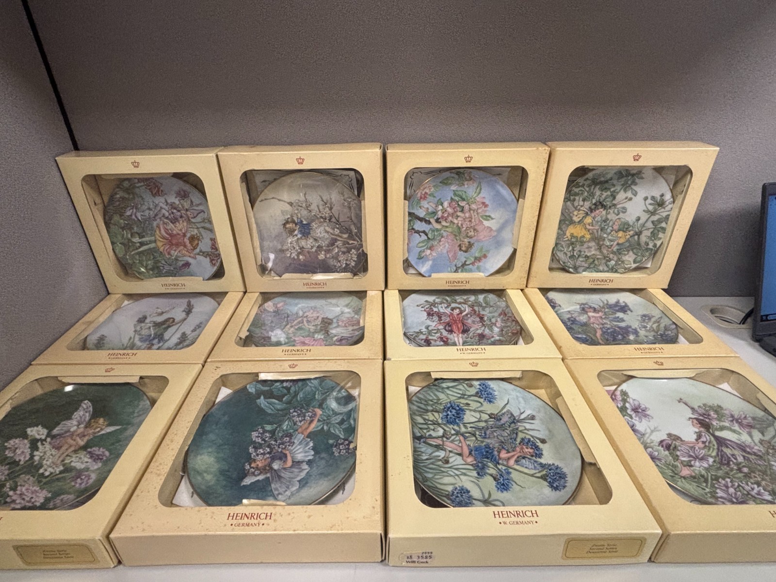 Vintage Heinrich Germany Collectors Plate set of 12 (Fairies)