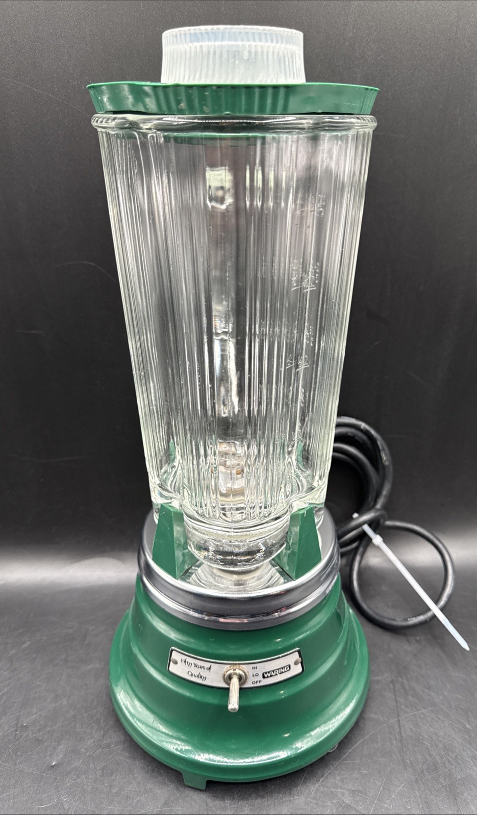 Vintage Waring Emerald Green 50th Anniversary Blender Model 34BL87 Tested