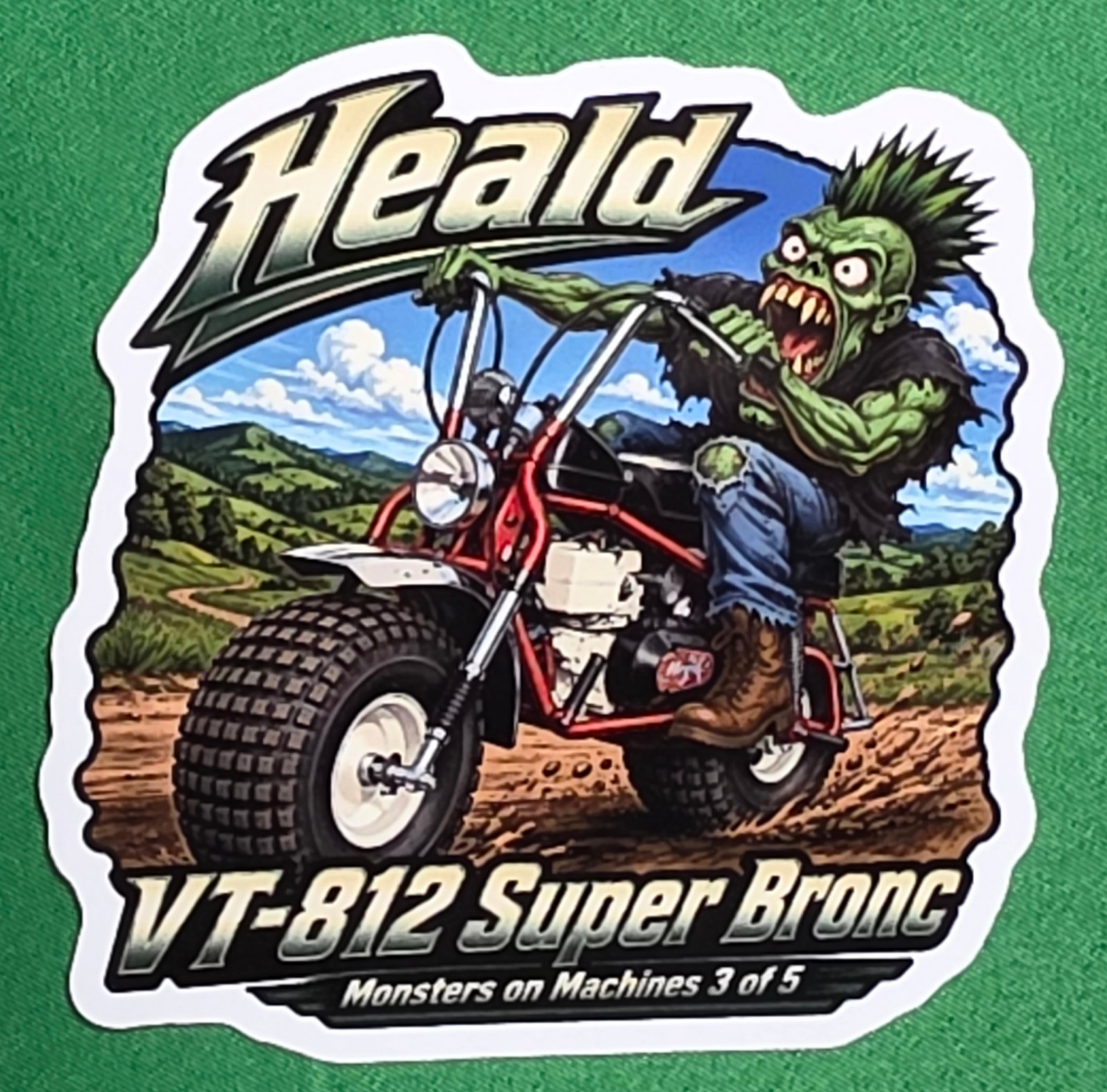 Heald VT-812 Super Bronc 9x9cm Durable Die-Cut Vinyl Sticker Number 3 of 5