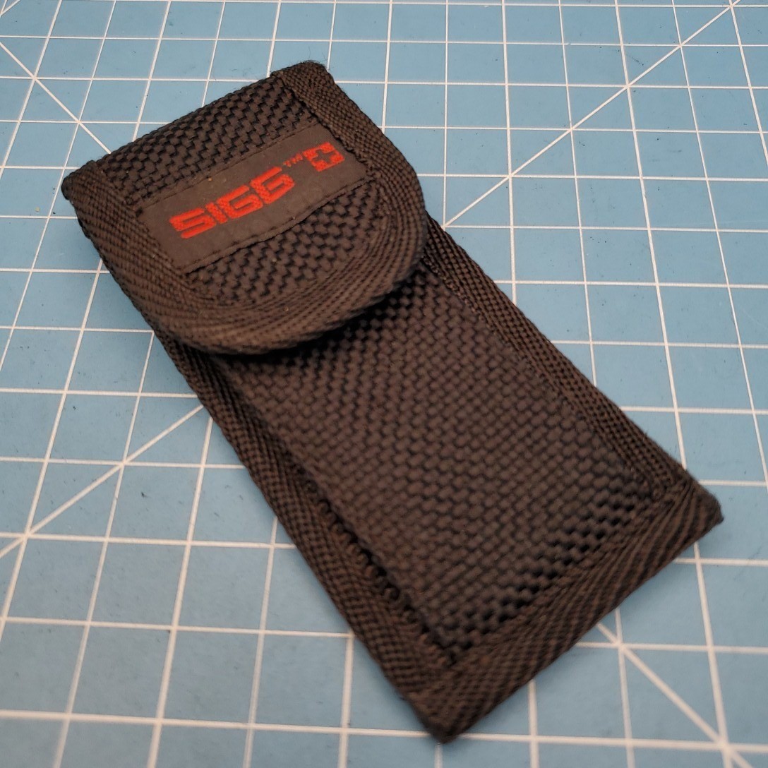 SIGG Knife Pouch Black Nylon Folding Multi-Tool Tool Sheath 4.5x3.75