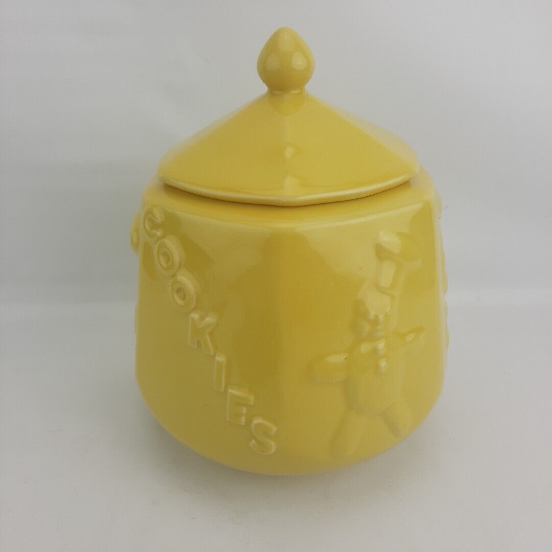 Shawnee Little Chef Cookie Jar with Lid Yellow USA Vintage 1950s Doughboy 