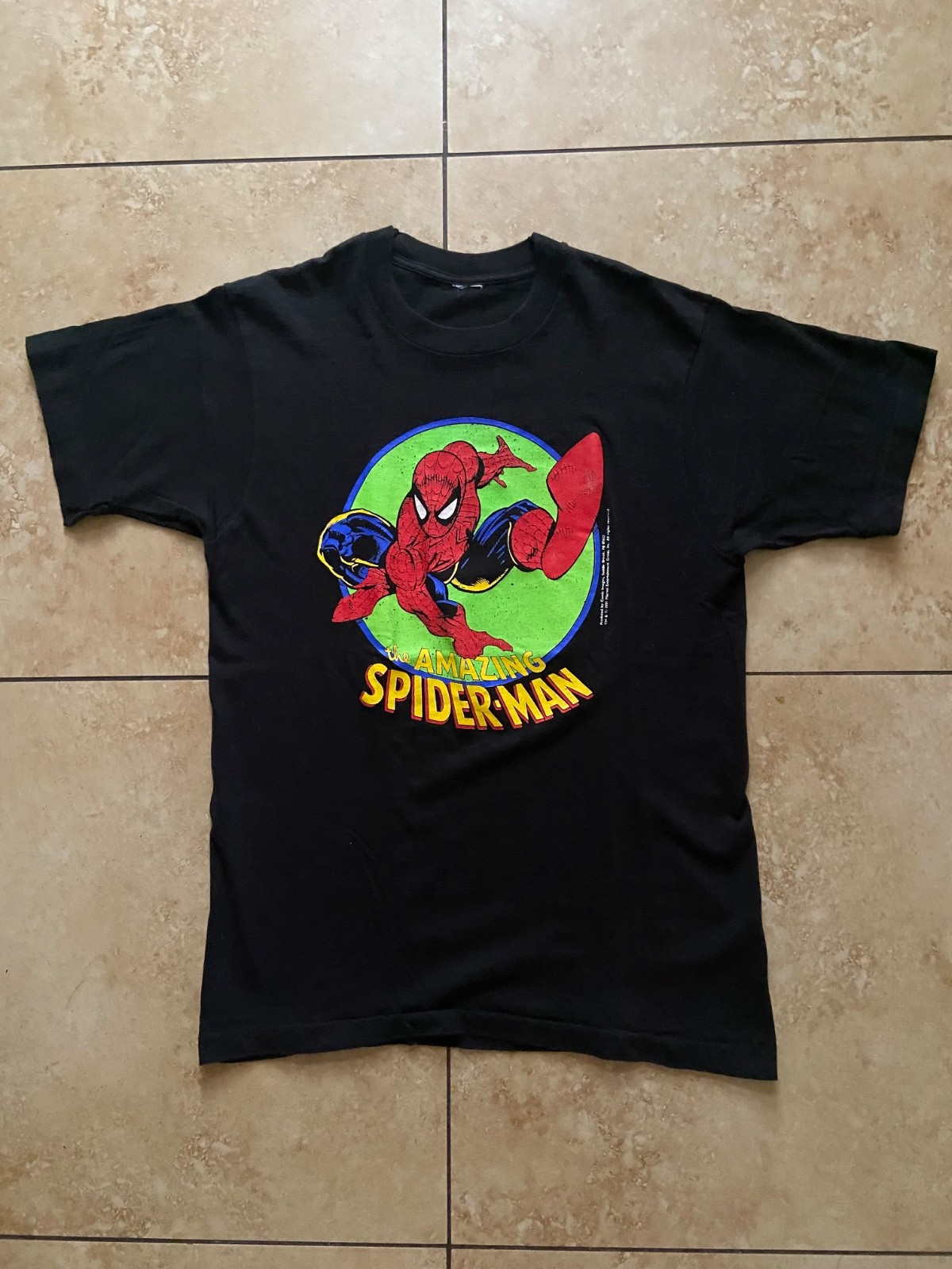 Spiderman shirt 1991 Comic Images licensed by Marvel, Spider-man