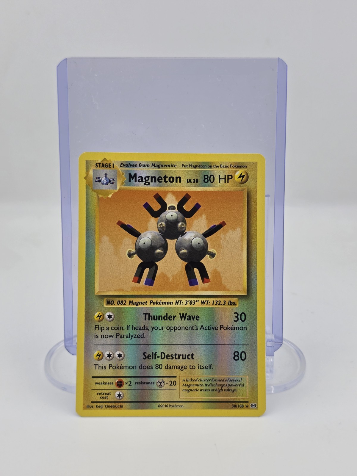 Pokémon TCG Magneton Evolutions 38/108 Reverse Holo Rare 2016