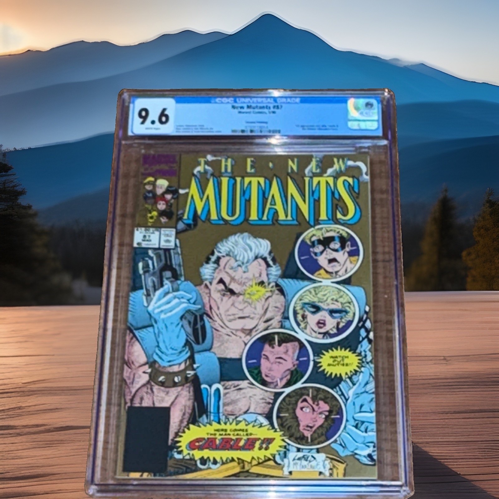 RARE 9.6 Marvel DC comics X-Men Mutant CABLE Deadpool Foil New Mutants,  #87