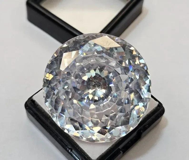500 Ct Certified Natural Round Cut Cambodian White Zircon Loose Gemstone 500 Ct Certified Natural Round Cut Cambodian White Zircon Loose Gemstone