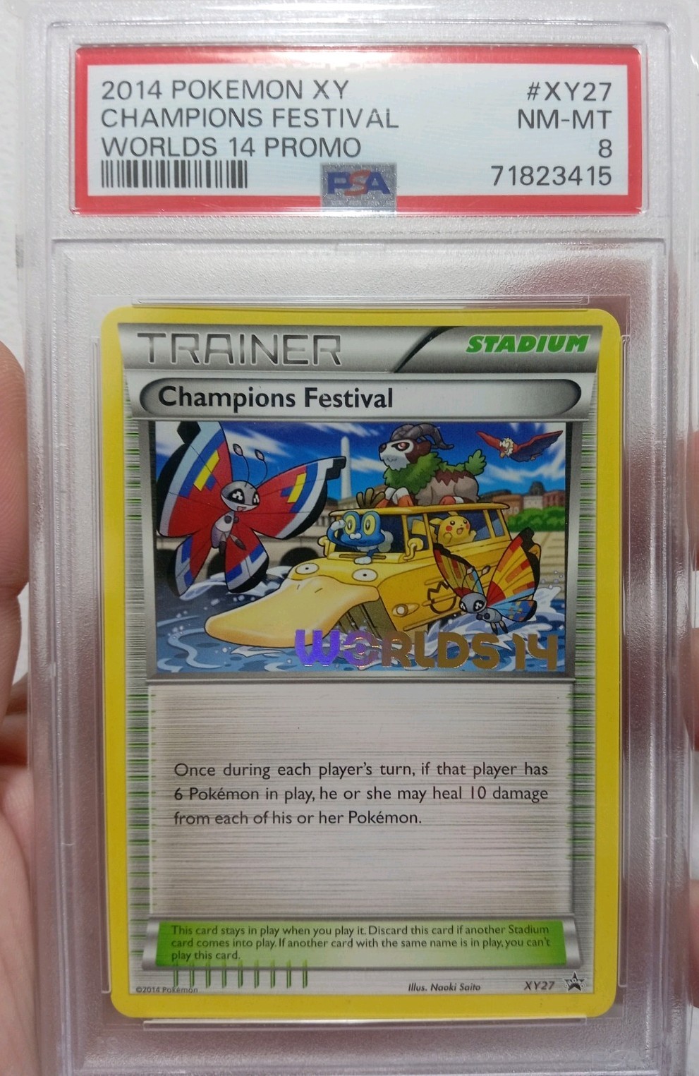 PSA 8 Champions Festival XY27  Pokemon Worlds Championship 2014 English