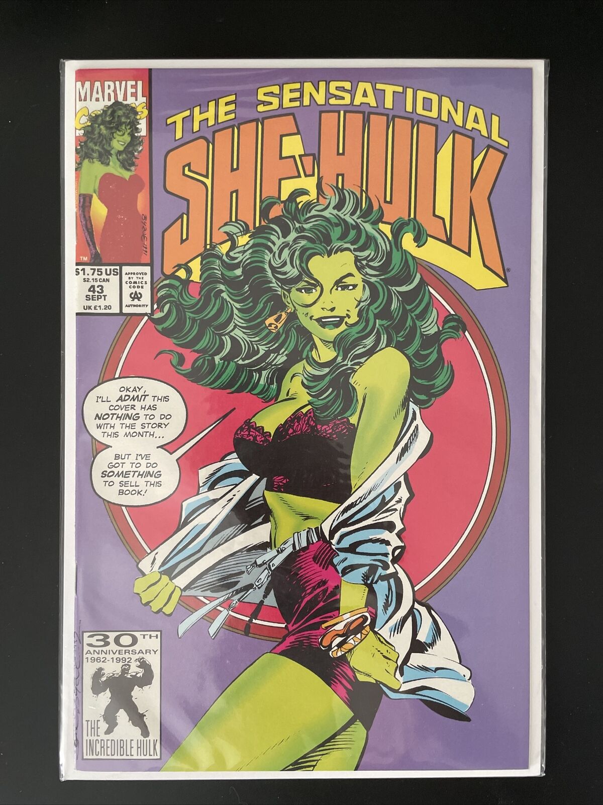 The Sensational She-Hulk #43 John Byrne (Aug 1992, Marvel Comics) Disney+