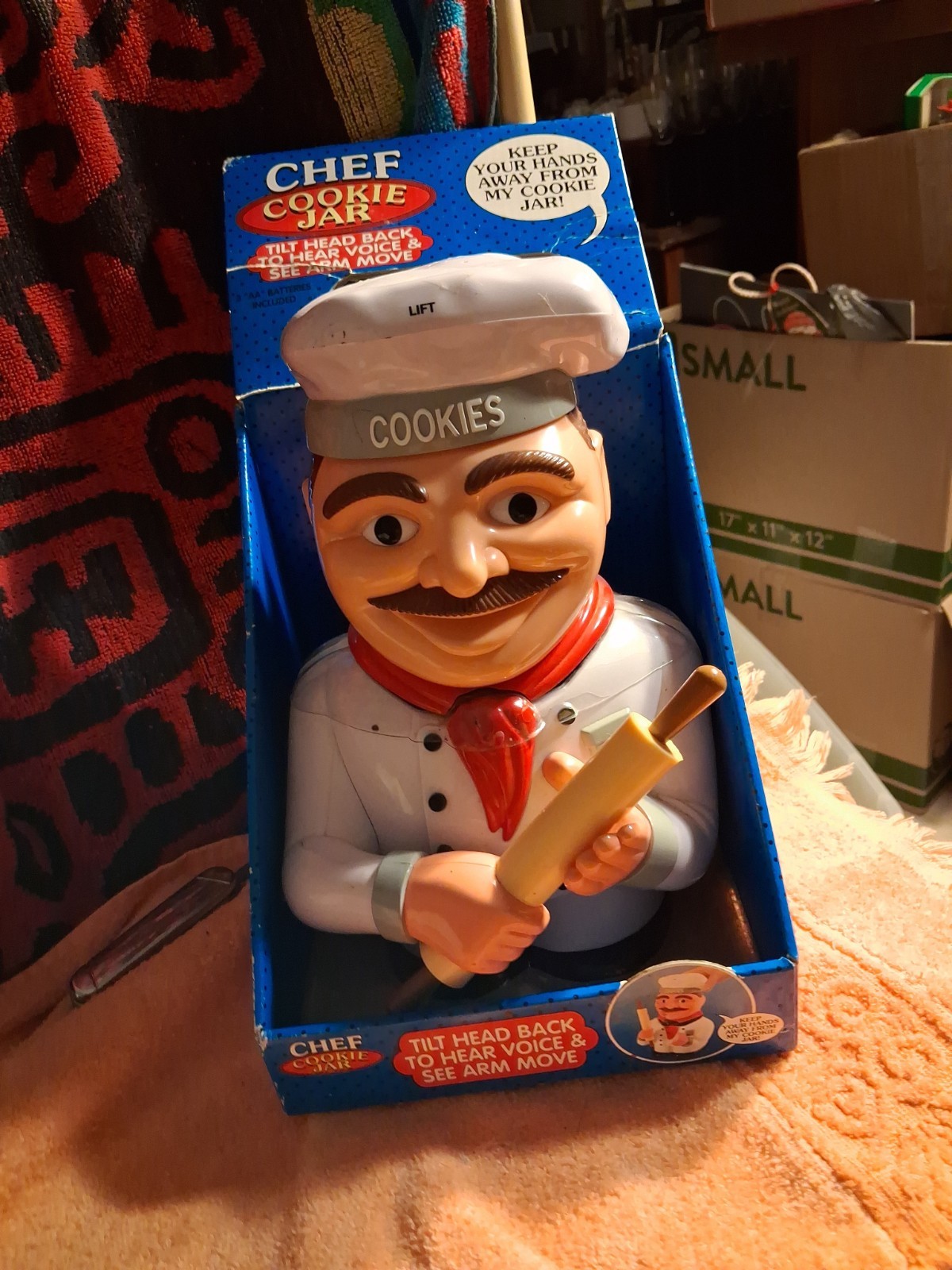 Talking Chef Cookie Jar/ Unopened New Old Stock In Box,, 11 \