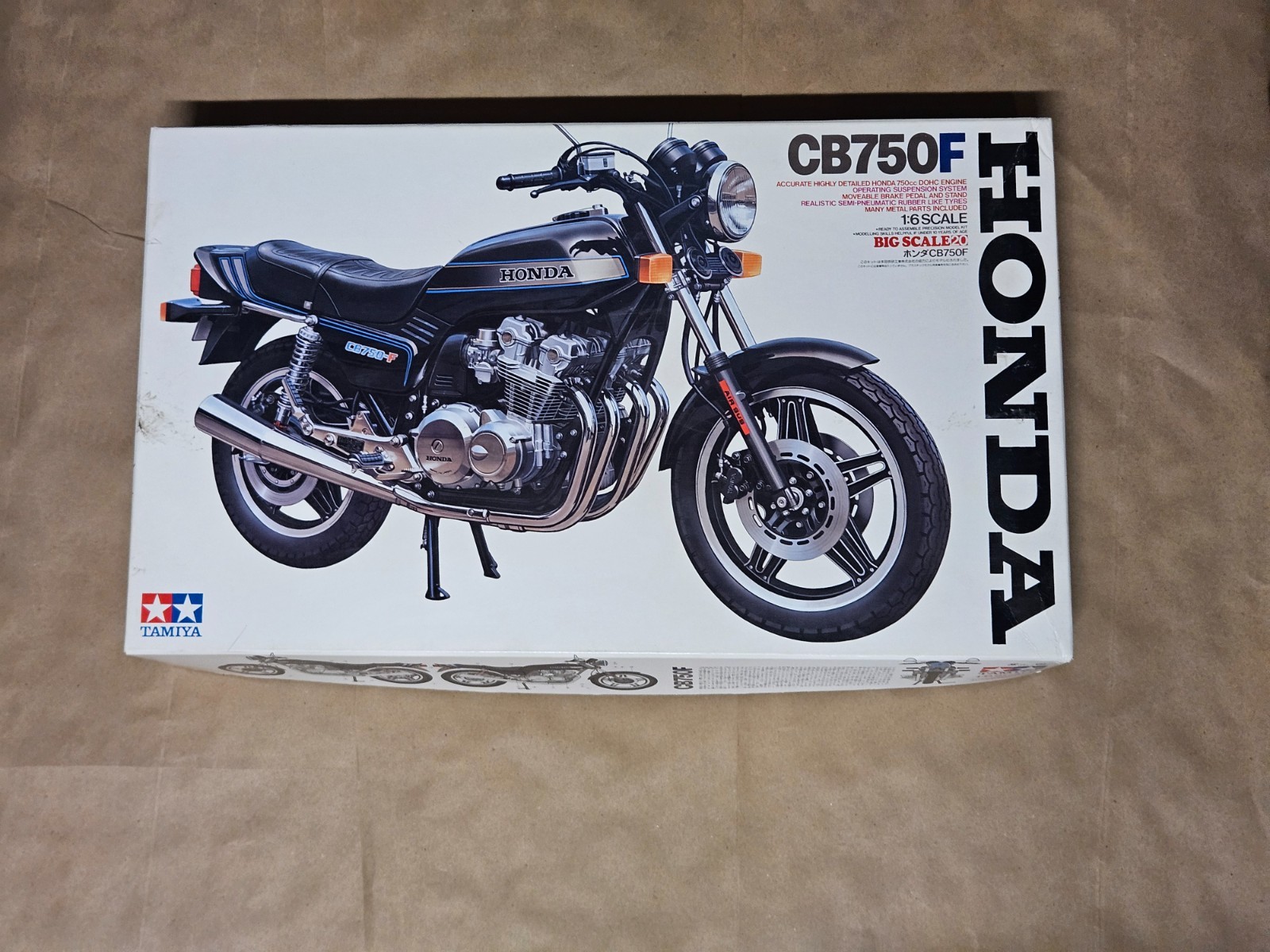 Tamiya 1/6 Scale Motorcycle Series No.20 Honda CB750F Plastic Model 16020 Japan