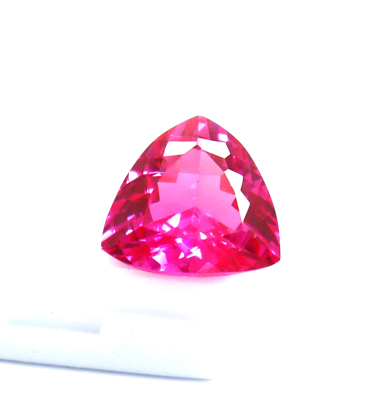10.60 Ct Natural Trillion Cut Pink Spinel GGI Certified Loose Gemstone 10.60 Ct Natural Trillion Cut Pink Spinel GGI Certified Loose Gemstone