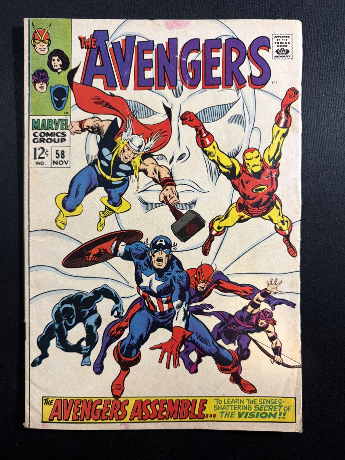 Avengers #58 1968 Marvel Comics 1st Print Silver Age Good/VG *A17