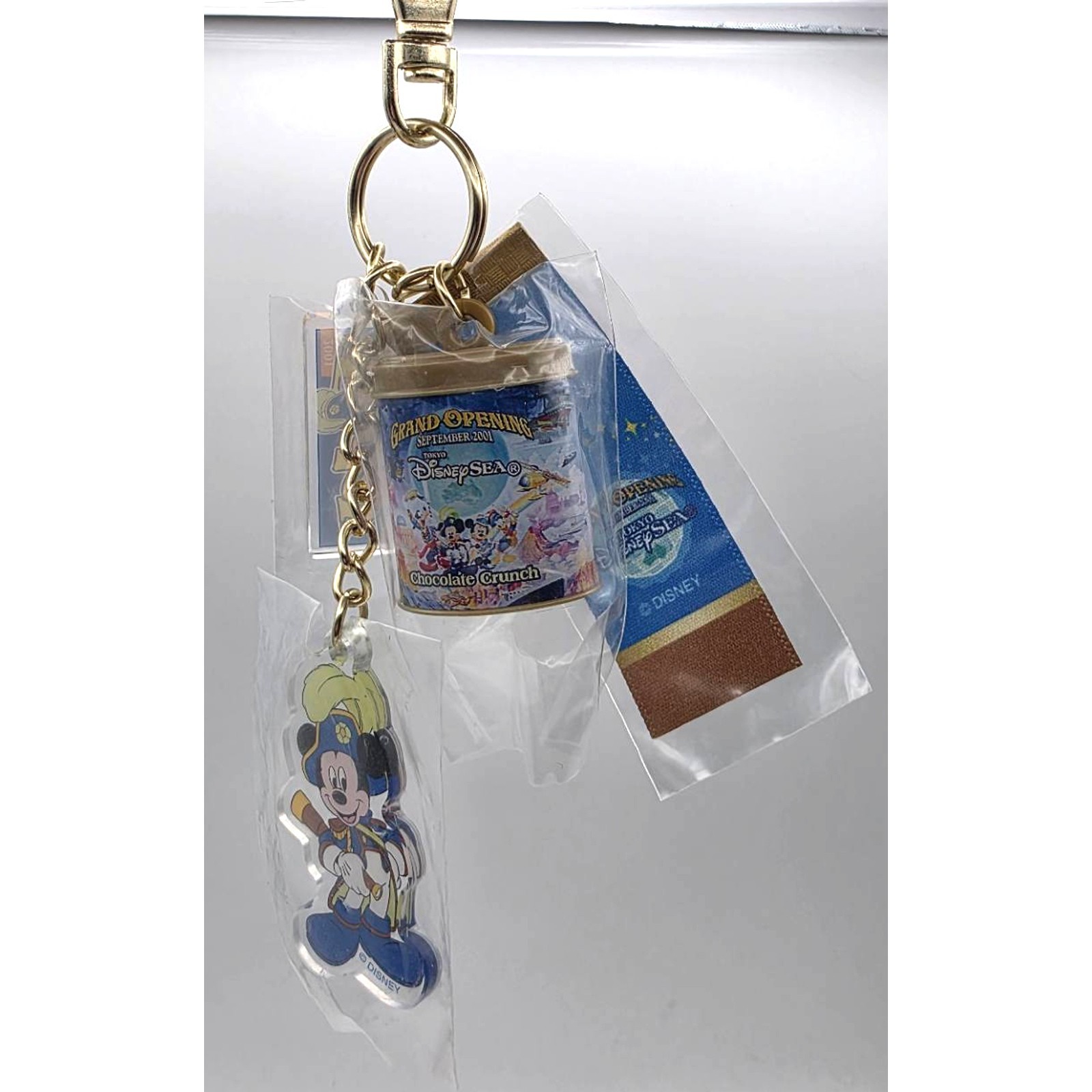 Tokyo DisneySea 25th Anniversary Grand Opening Mickey Keychain Capsule Toy