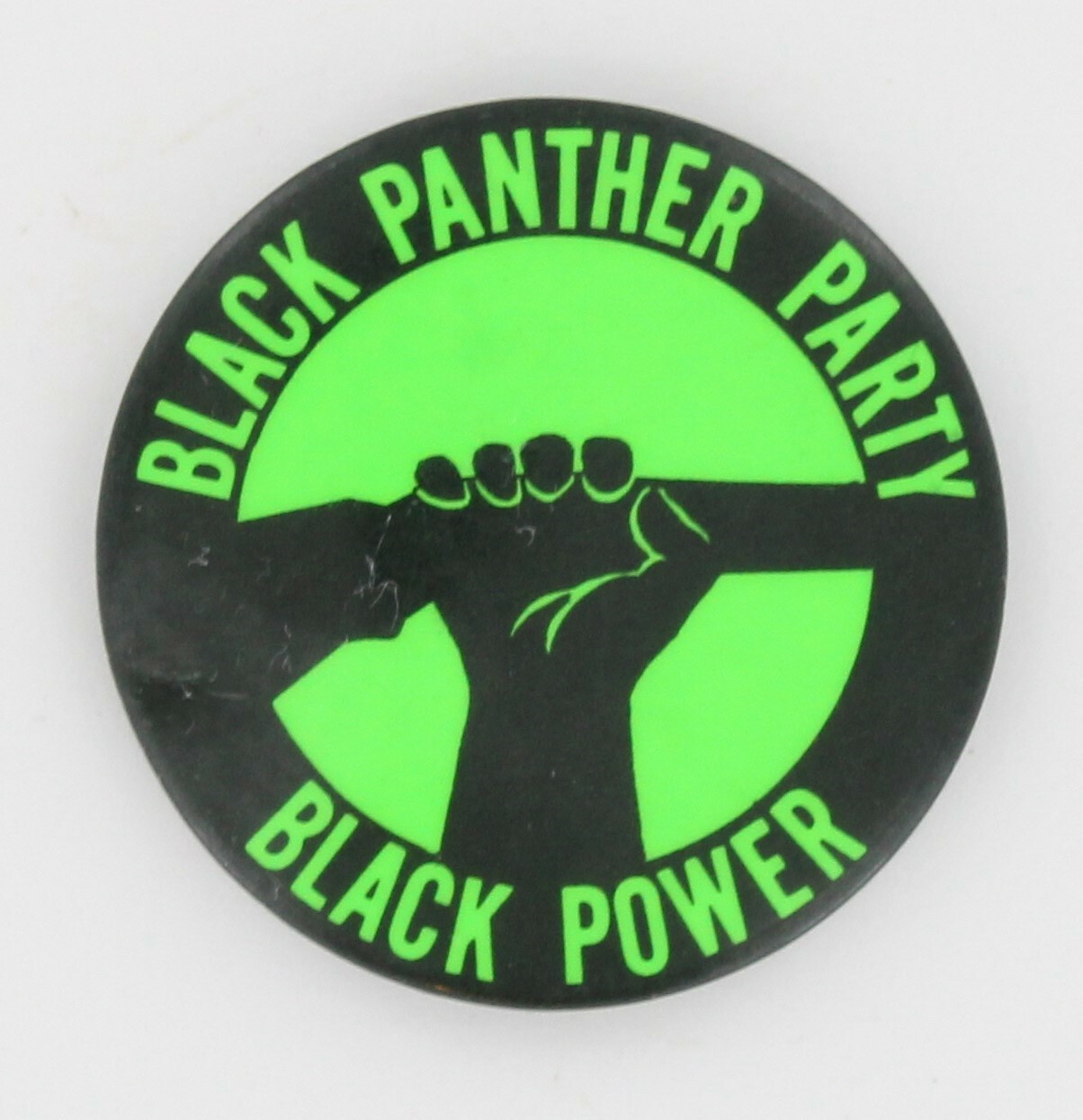 Original Blank Panther Party Button 1970 Gun Fist Huey Newton Black Power P827