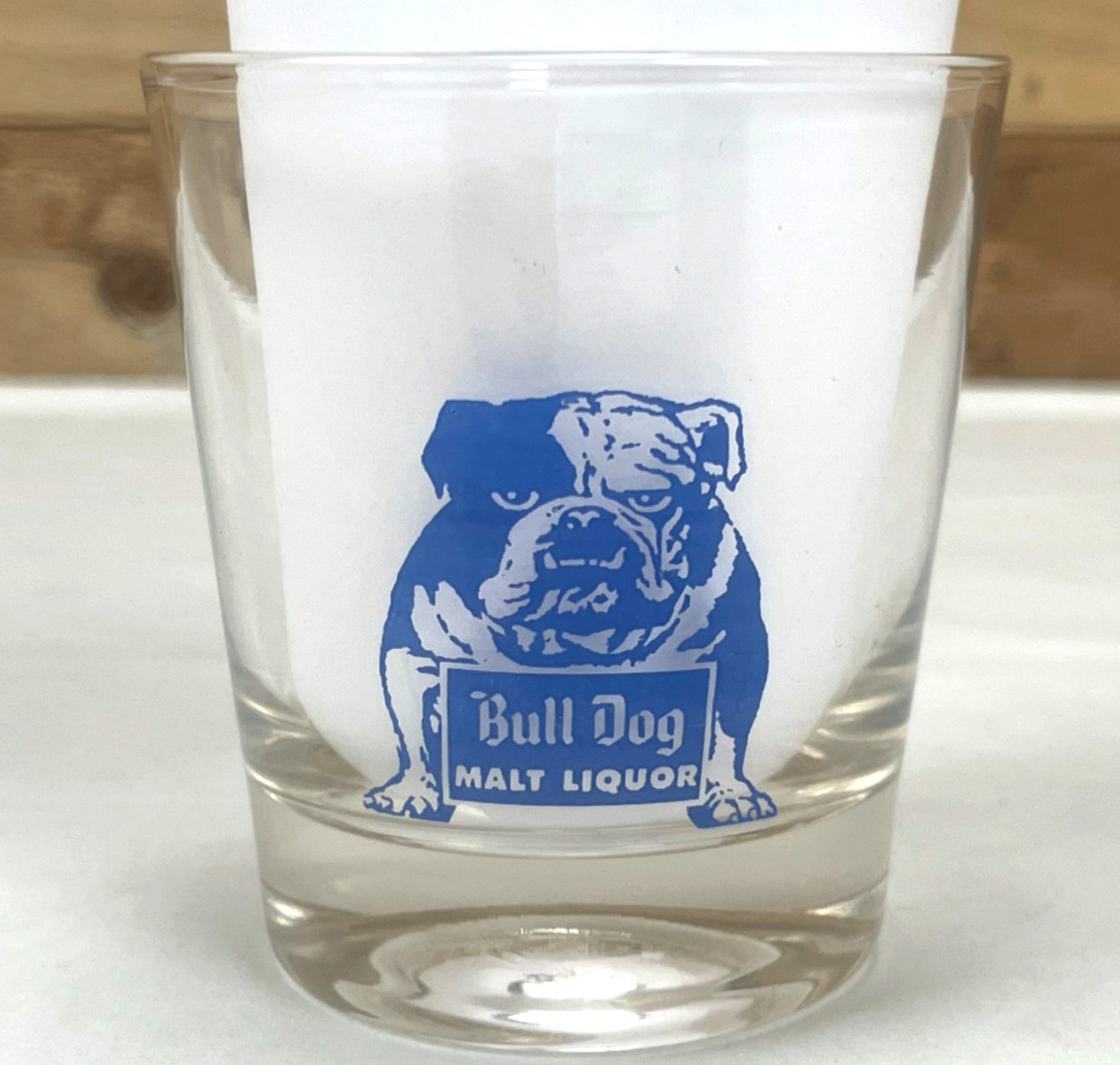 VINTAGE BULL DOG MALT LIQUOR 3 1/4