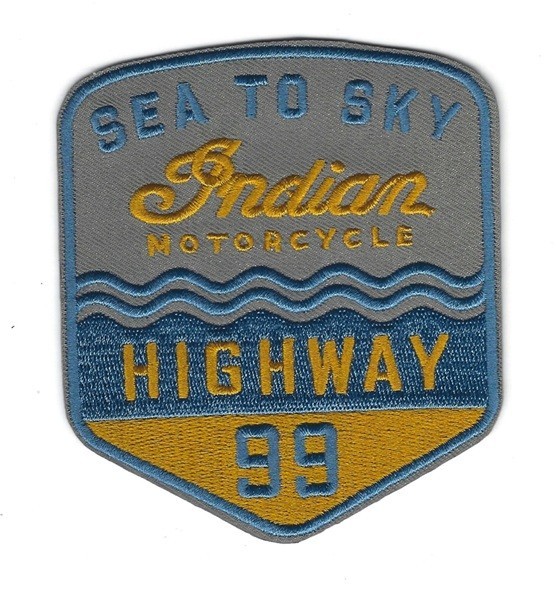 Indian Motorcycles Iron On Patch Sea to Sky Design 4