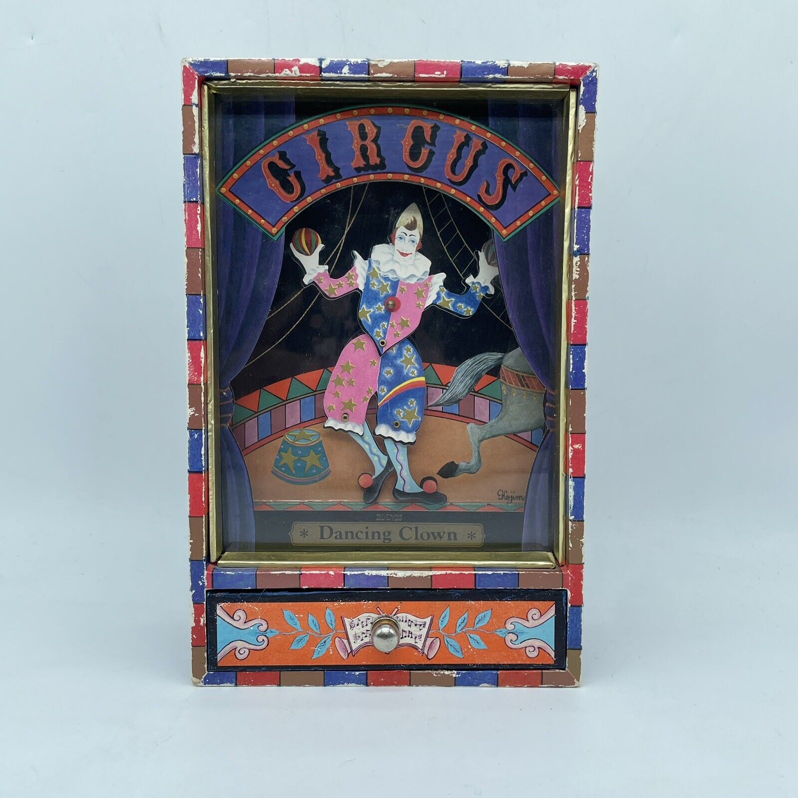 1977 Dancing Clown Music Box Pierrot de Pierre Koji Murai WORKS