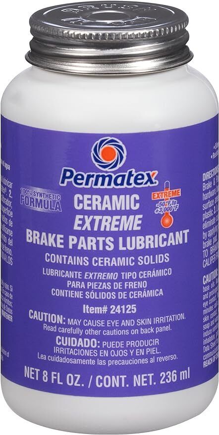 24125-6PK Ceramic Extreme Brake Parts Lubricant, 8 oz. (Pack of 6)