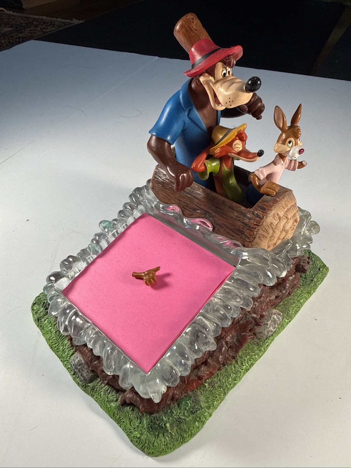 Vintage Disney Splash Mountain Song of the South Brer Rabbit Note Holder Broken