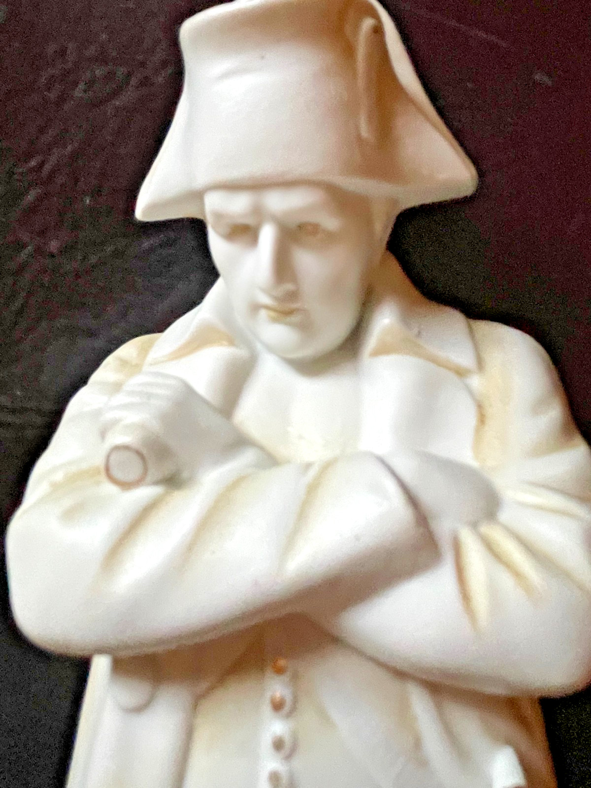 Antique Bisque Napoleon figurine statue after Emile Coriolan Hippolyte 27 cm 10