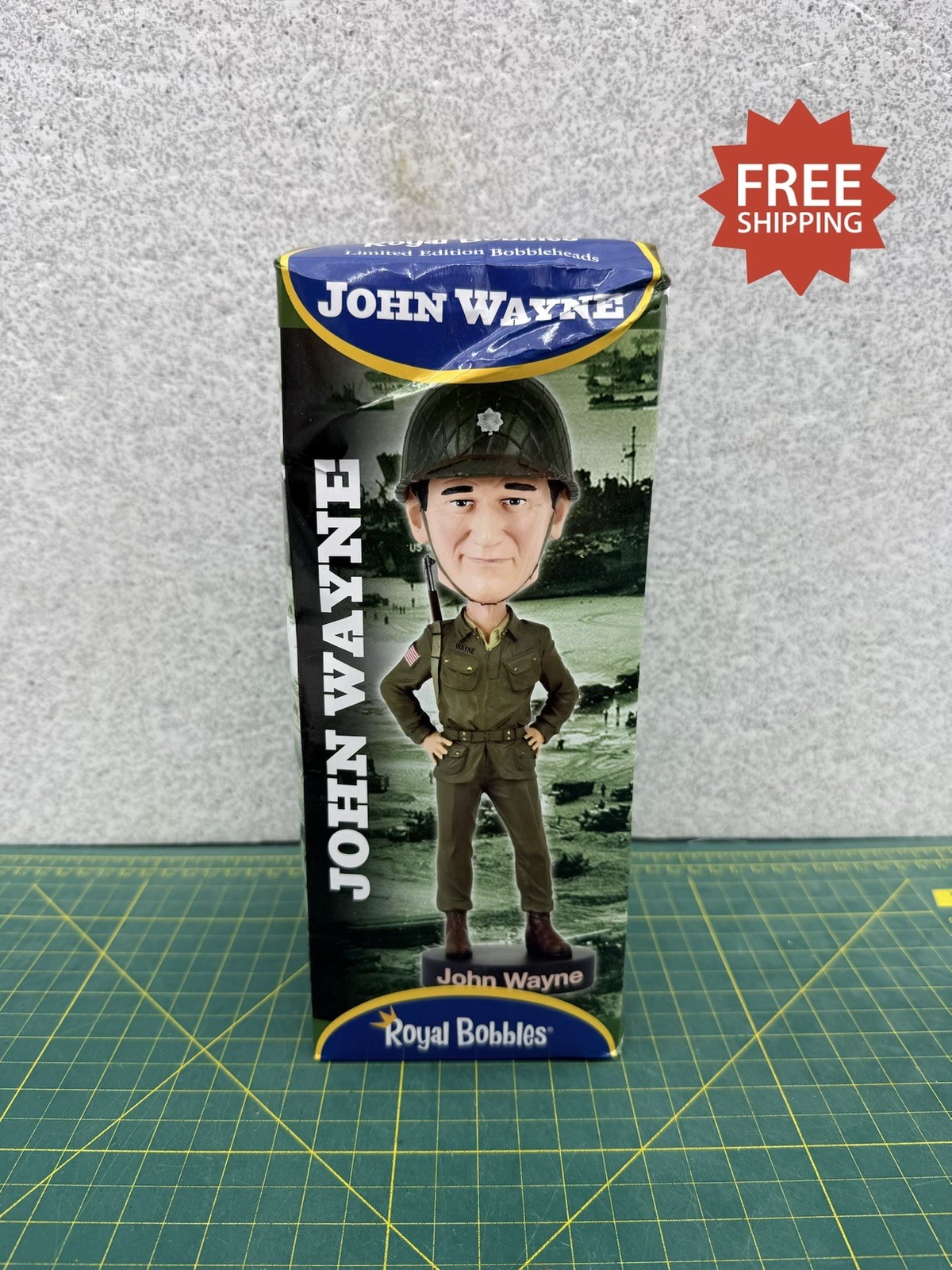 Limited Edition John Wayne WWII Bobblehead by Royal Bobbles - New In The Box