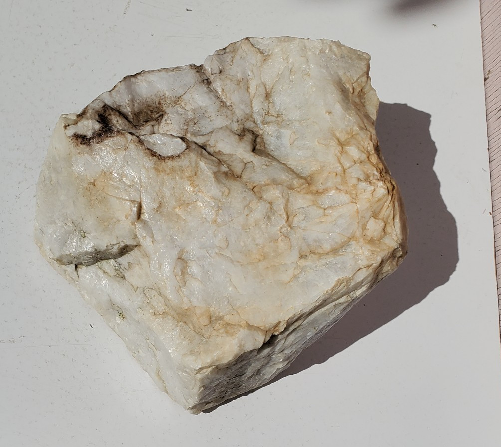 White Milky Quartz Rock With Crystal Inclusions Natural 31#, From Gold Mine/CAL White Milky Quartz Rock With Crystal Inclusions Natural 31#, From Gold Mine/CAL