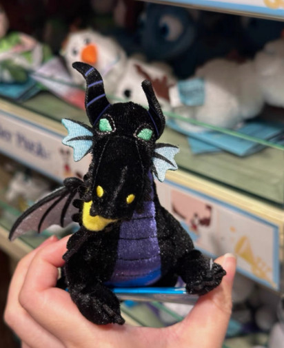 2025 Genuine HK Disney Maleficent Halloween Shoulder Magnetic Plush Ages 13+