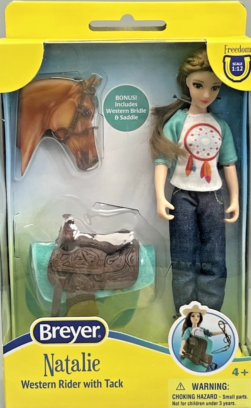 Breyer Natalie Western Rider Tack 62025 Freedom Series 1:12 Retired New