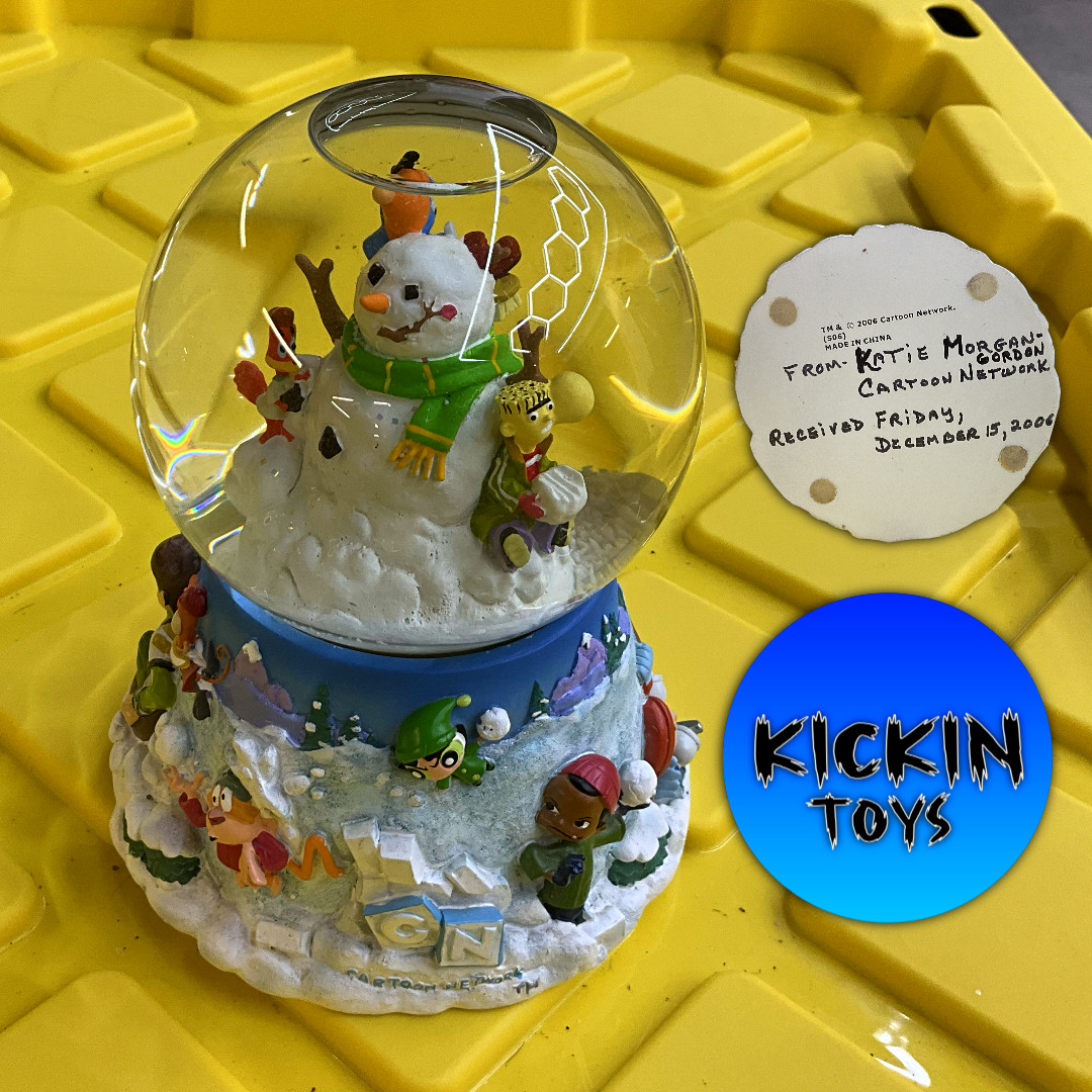 Vintage 2006 Cartoon Network Christmas Snow Globe *INSCRIBED READ*