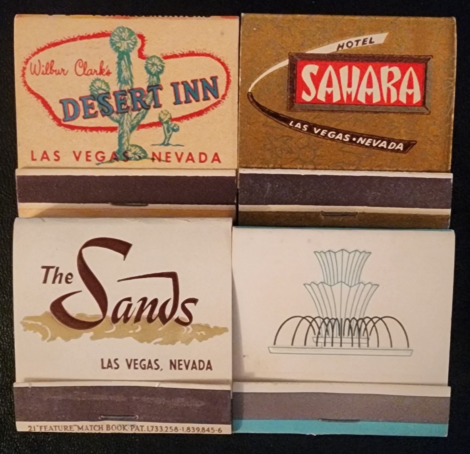 4 - LAS VEGAS, NEVADA HOTEL FULL  MATCHBOOKS
