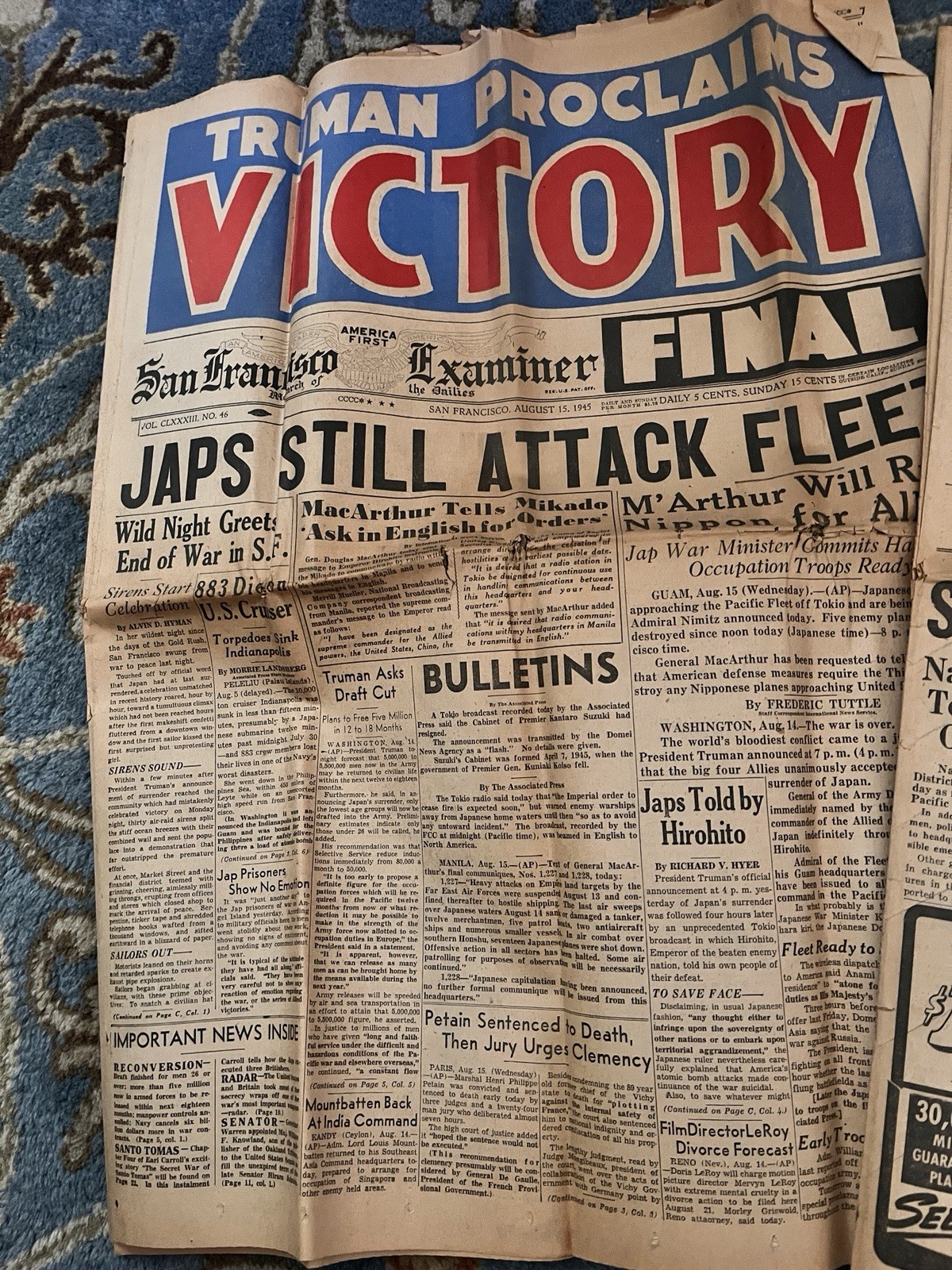 Vintage Newspapers 1941, 1943 & Magazines 1945, 1953, 1963. 