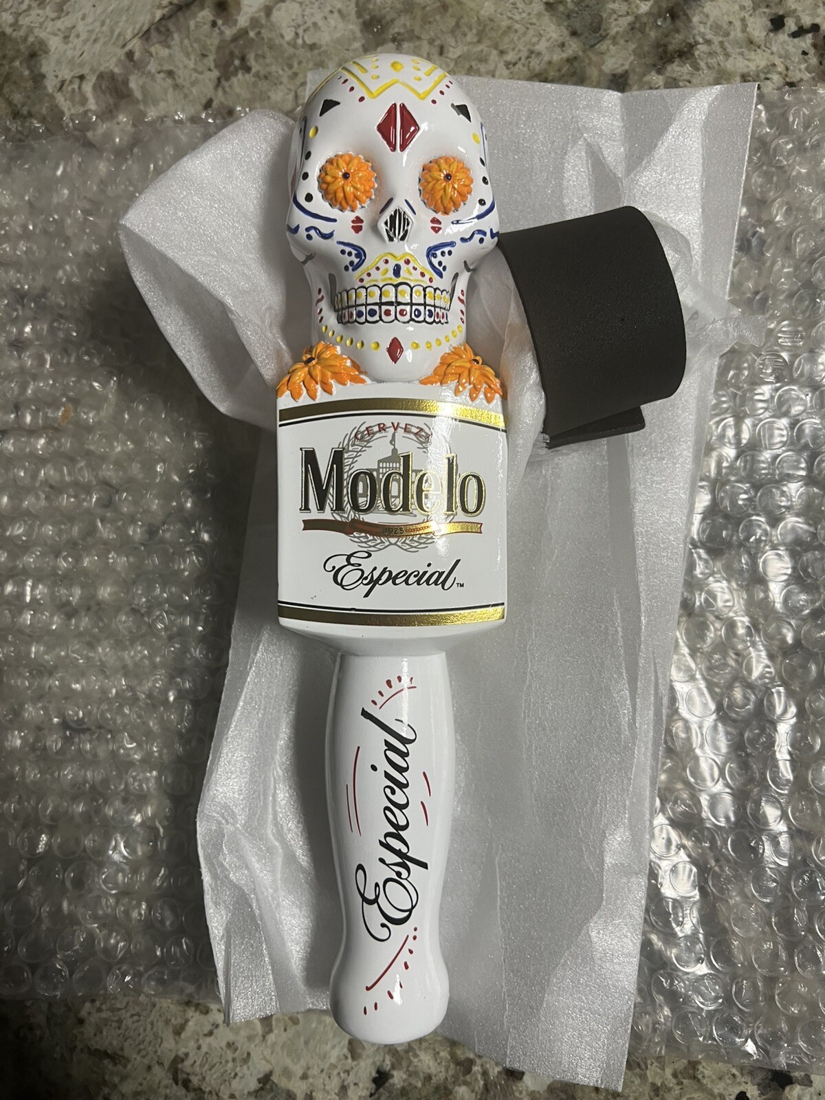 Rare Modelo Especial Sugar Skull Beer Draft Tap Handle 10 1/4