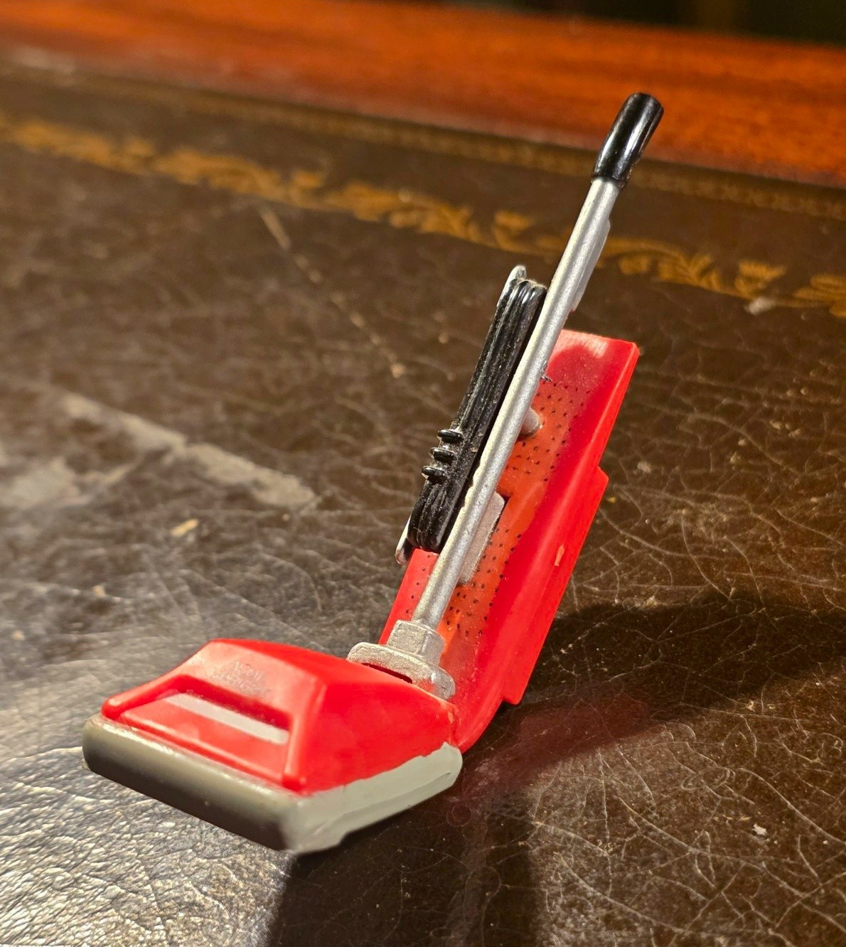 Vintage 1990s Acme Upright Vacuum Cleaner Refrigerator Magnet Miniature Red