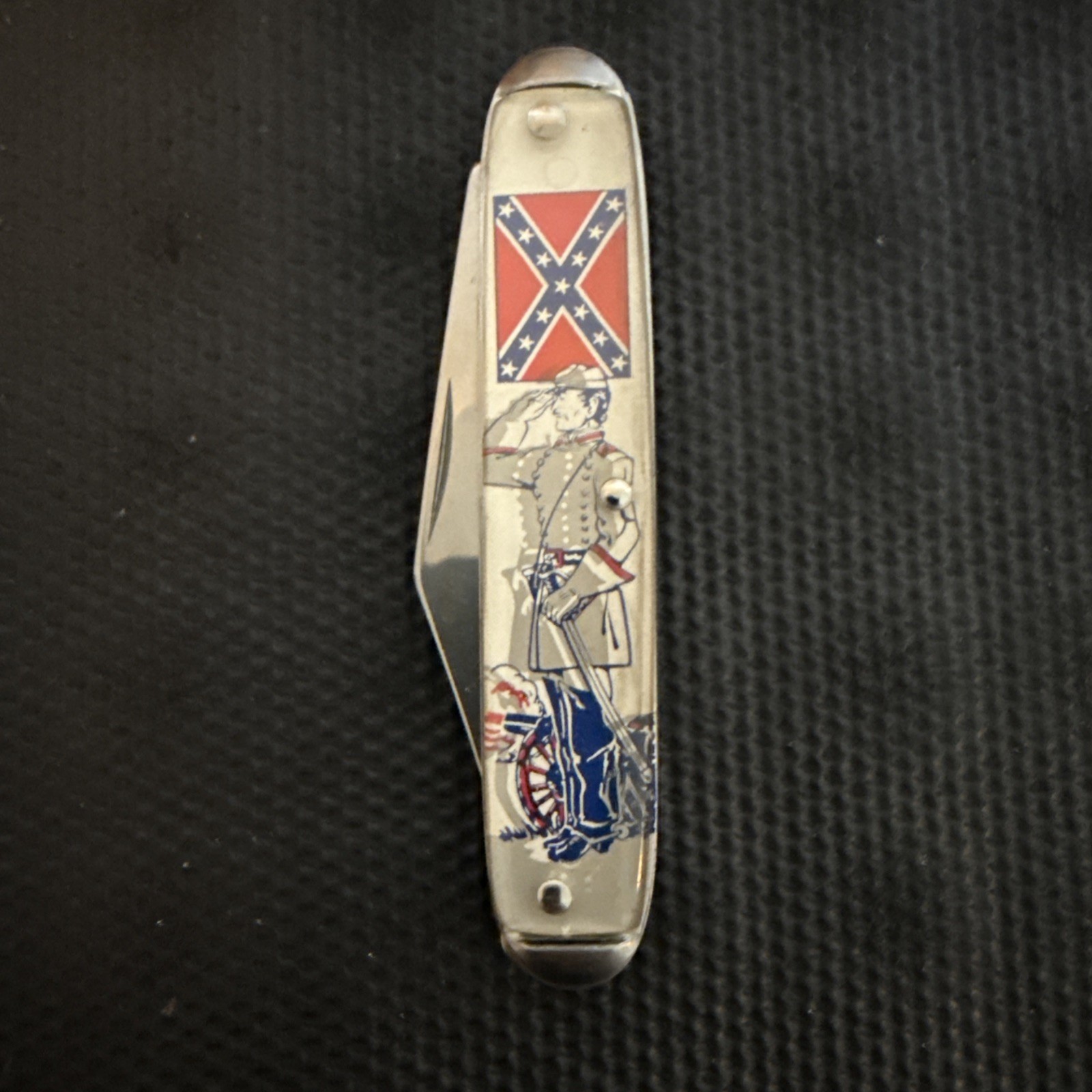 Vintage 1961 Civil War Centennial Rebel Pocket Knife Made USA Gift Box Ready