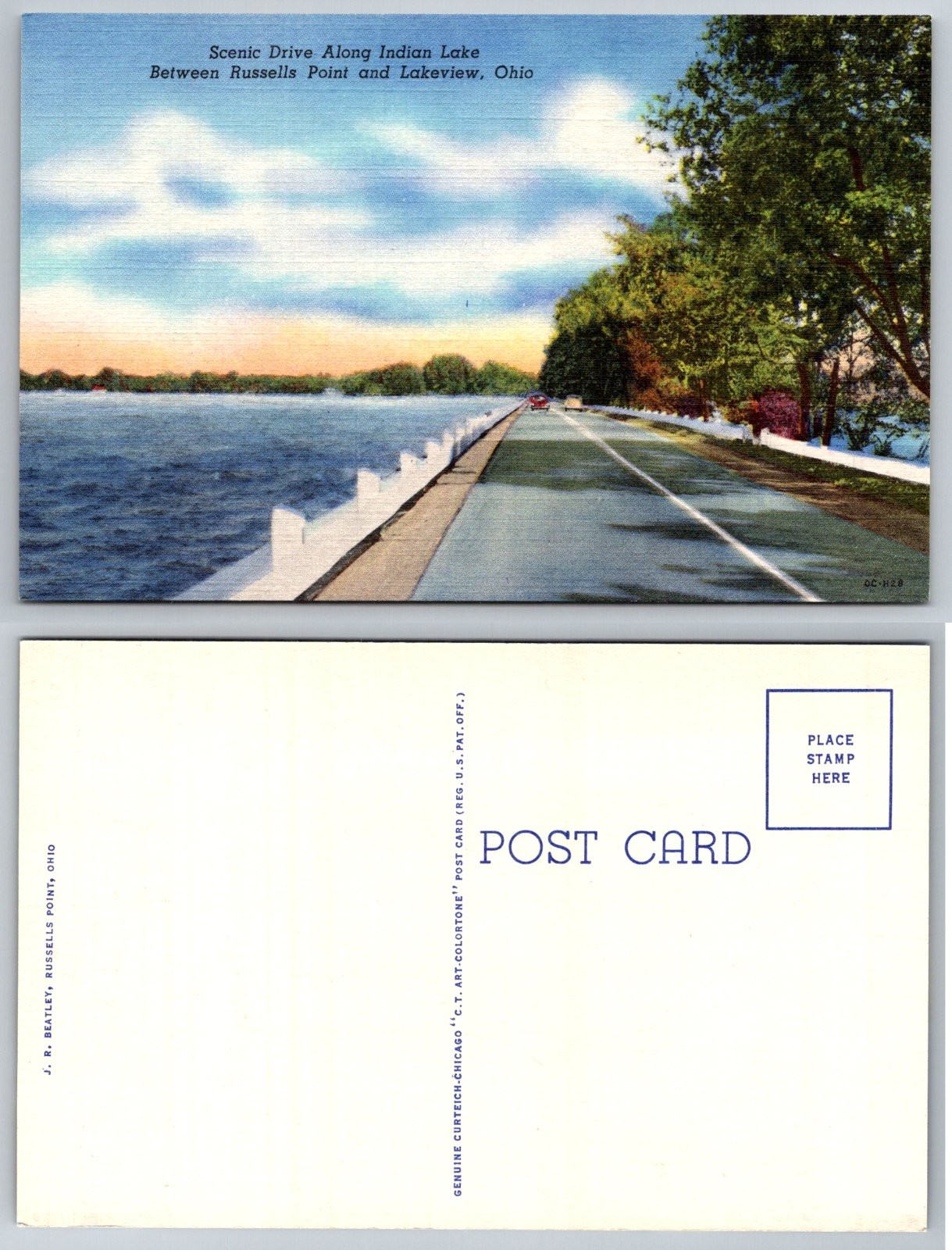 Russells Point, Lakeview Drive Indian Lake Russells Point Lakeview Ohio Postcard Russells Point, Lakeview Drive Indian Lake Russells Point Lakeview Ohio Postcard