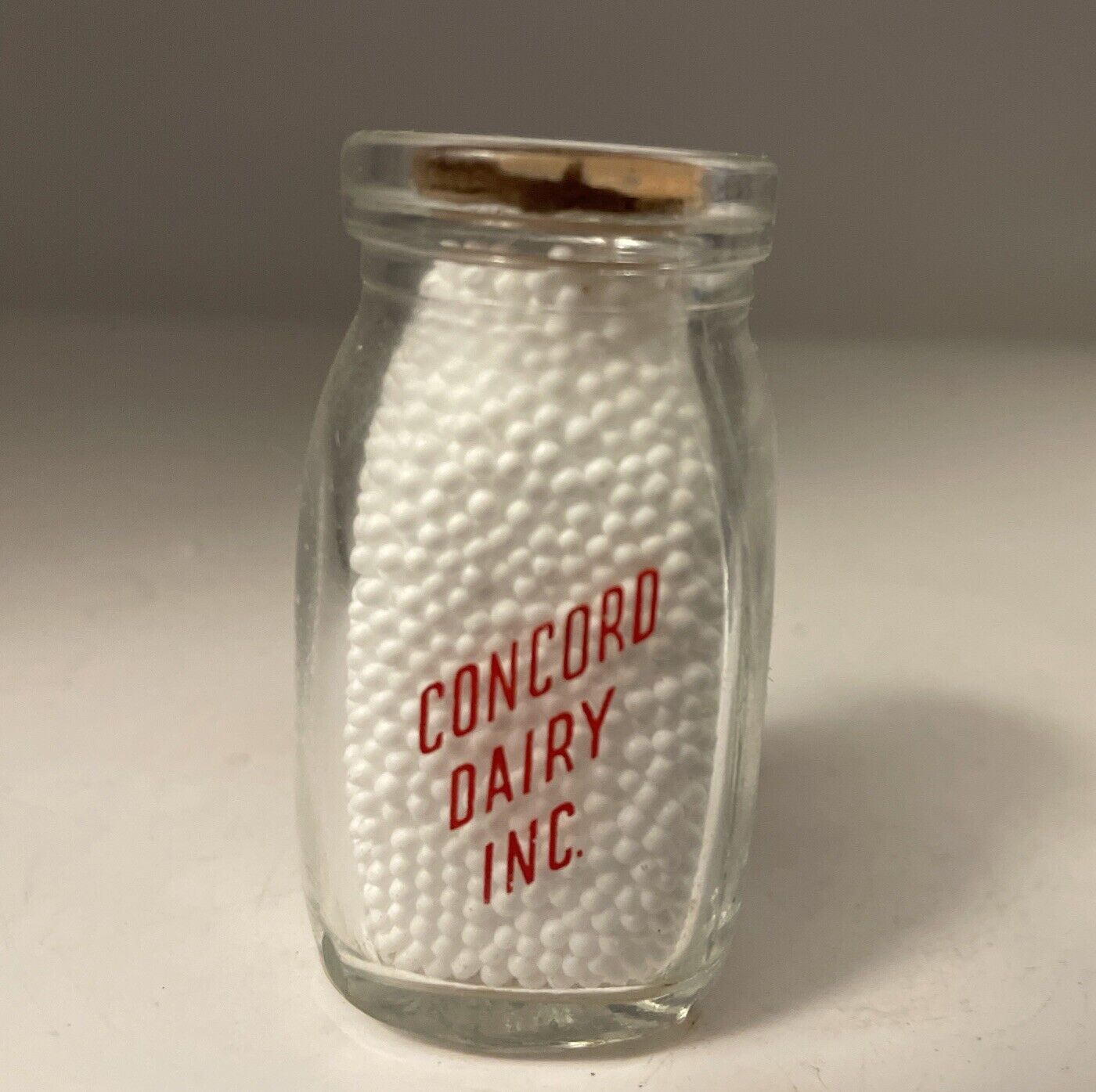 Vintage CONCORD DAIRY INC. Creamer Milk Bottle Concord, New Hampshire