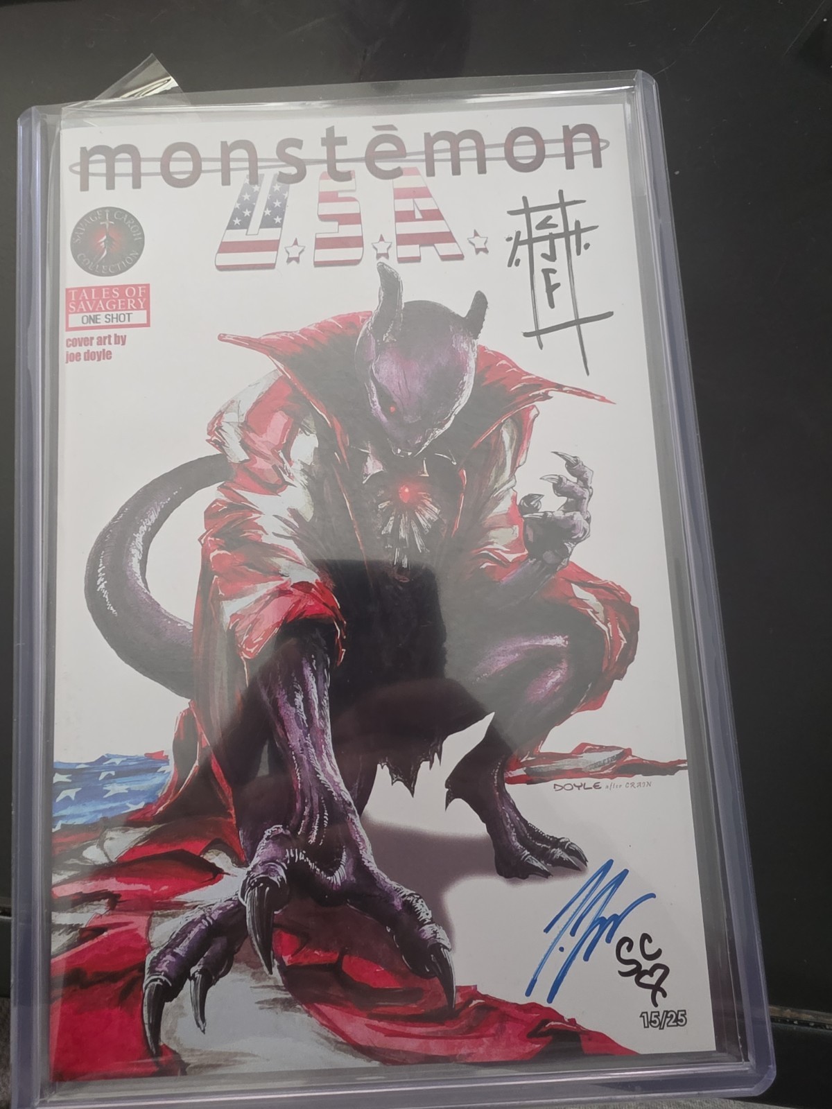 TALES OF SAVAGERY MONSTEMON: Mewcula (Carnage USA) 3x Signed 