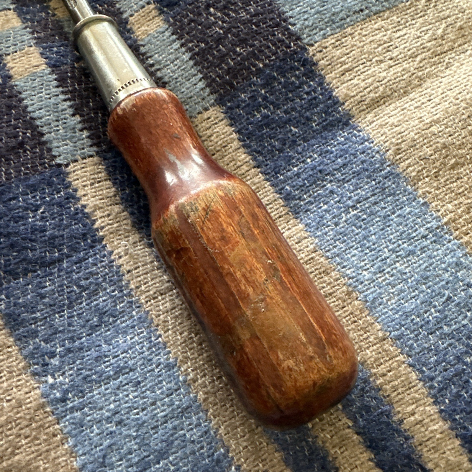 Vintage Large United Tempered Wood Handle Screwdriver Vintage Large United Tempered Wood Handle Screwdriver