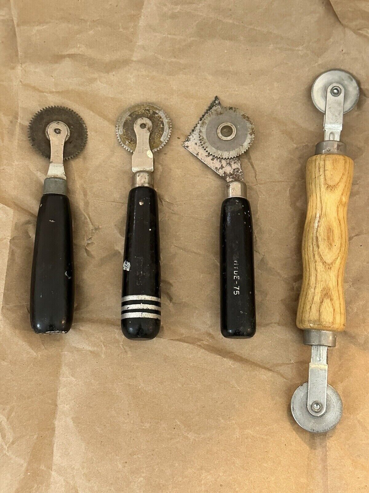 Lot Of 4 Vintage Spline Rolling Tools 
