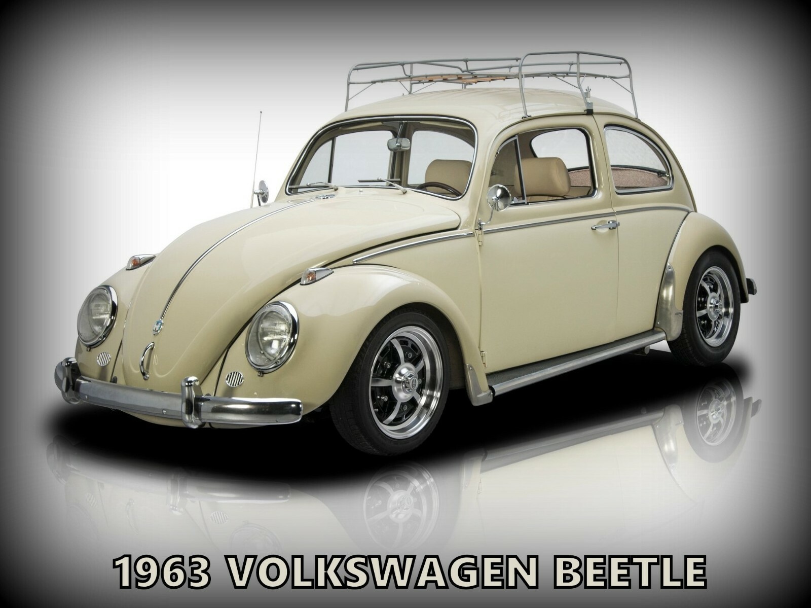 1963 Volkswagen Beetle Metal Sign: Large Size - 12 x 16