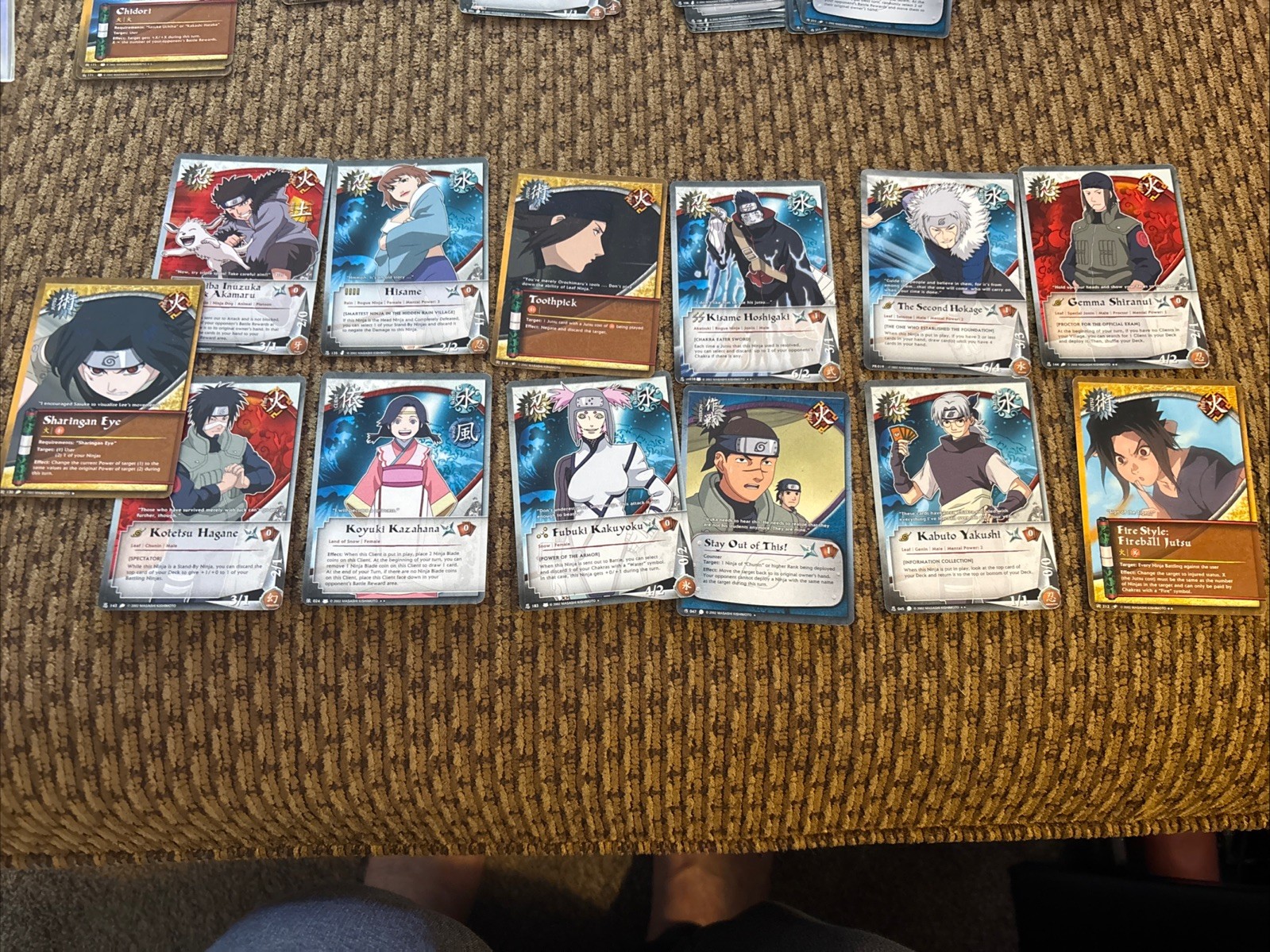 13 Pc Lot Of Mixed naruto cards, See Photos