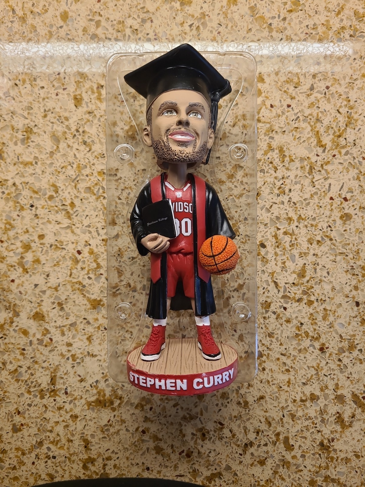 Stephen Curry College Grad Bobblehead Limited Edition - New in Box