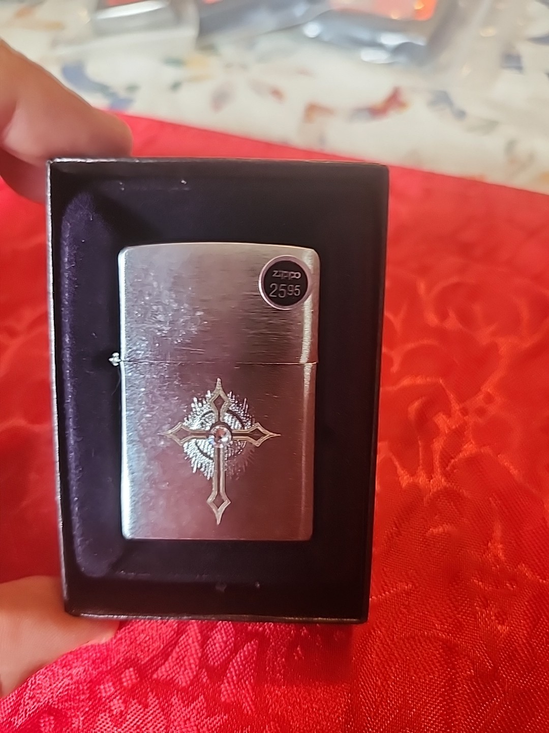 2014 Cross With Diamond Zippo
