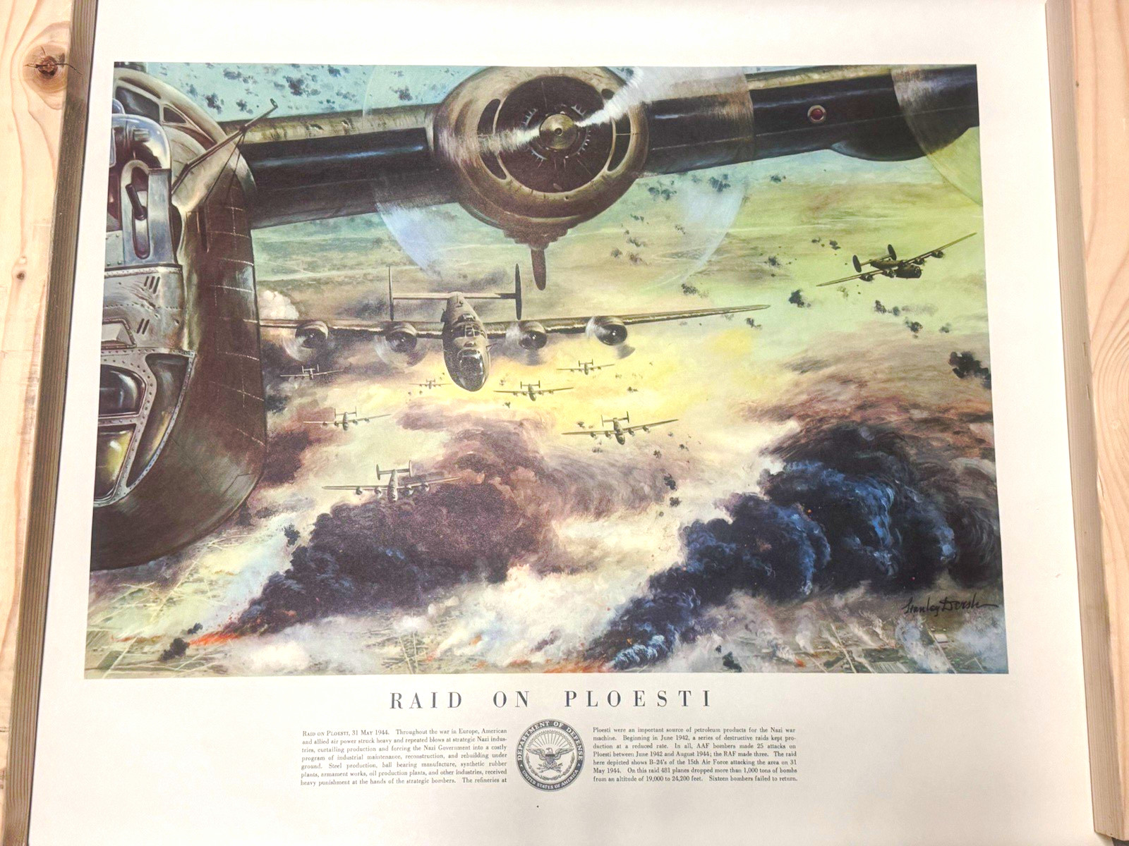 Lot of 5 Vintage 1954 US Army Historical Battle Prints