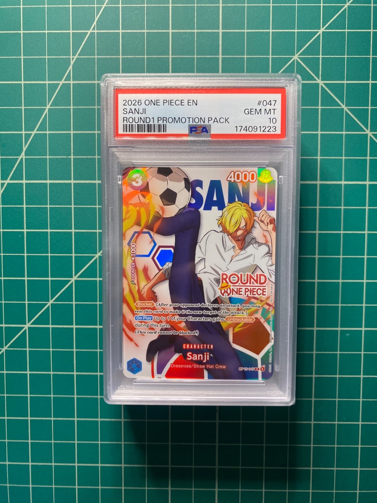 2026 ONE PIECE ROUND1 PROMOTION PACK #047 SANJI PSA 10