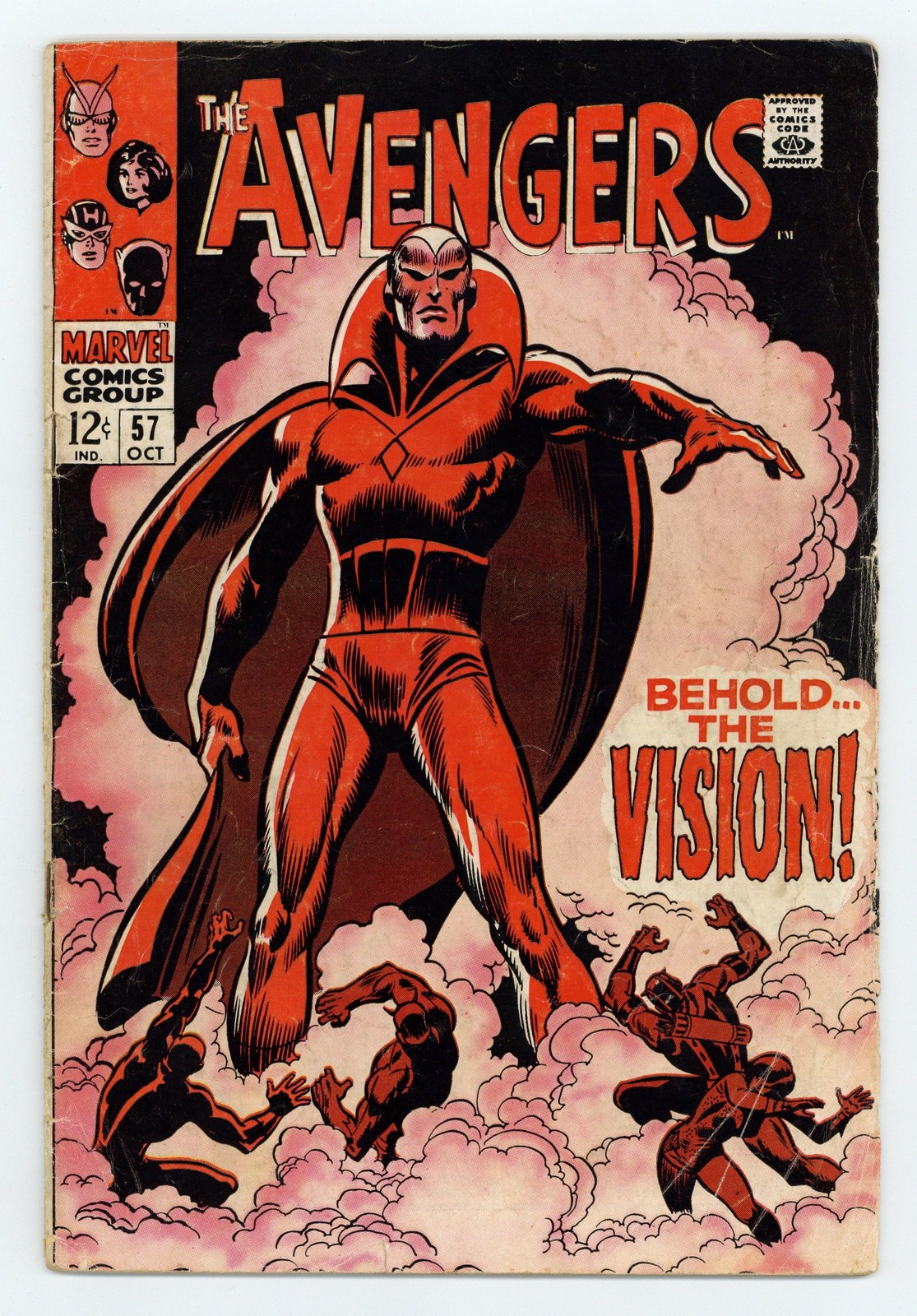 Avengers #57 GD+ 2.5 1968 1st SA app. Vision