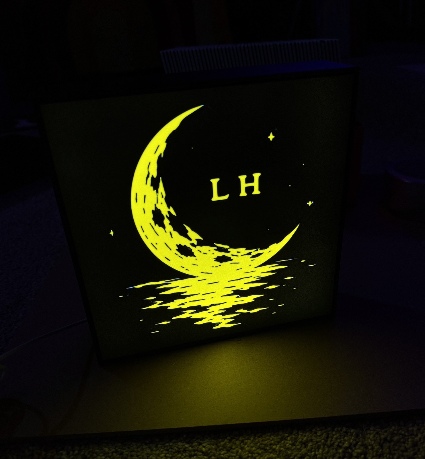 Lord Huron LED Custom Light Box - Moon & The Lake