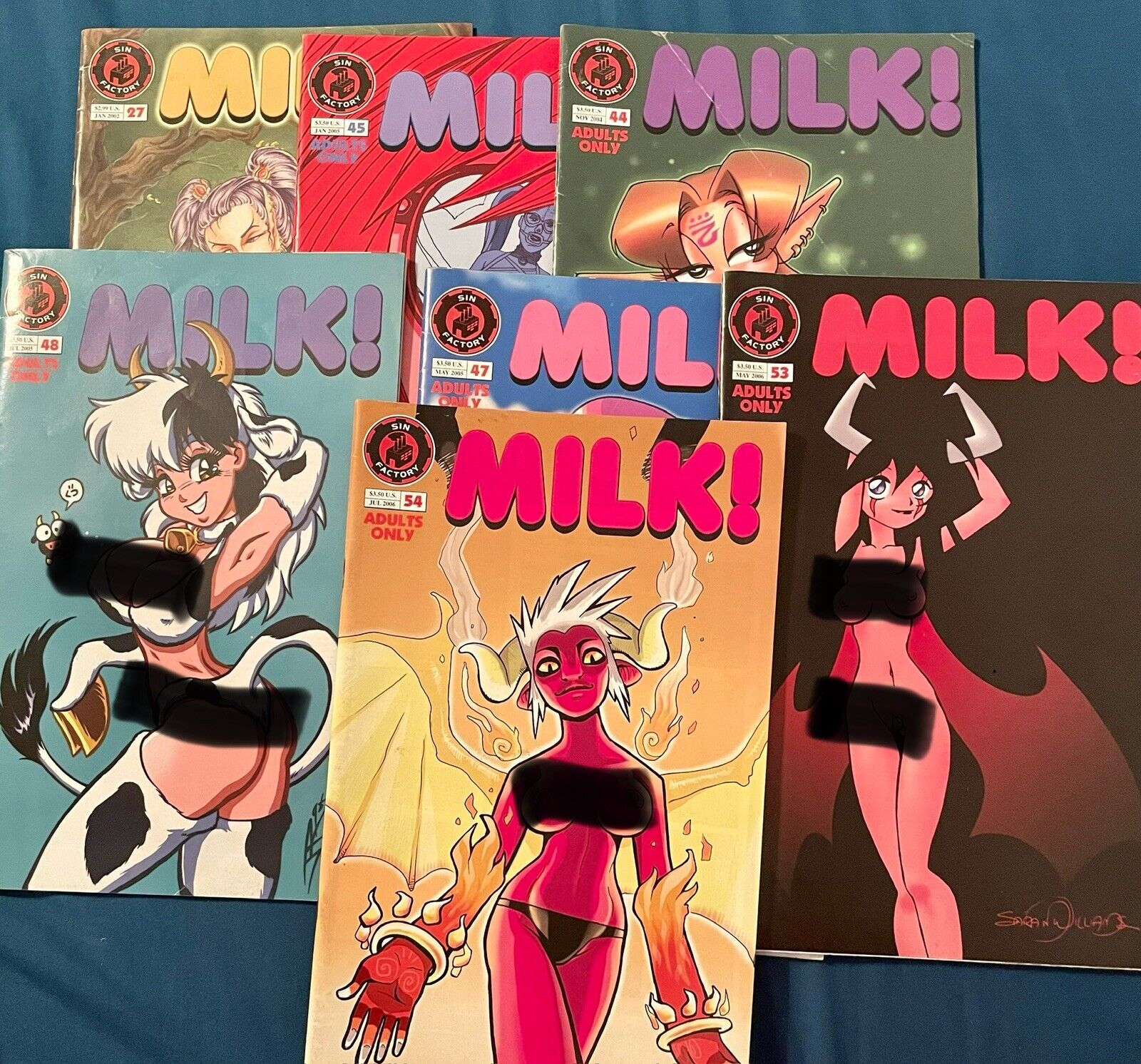 Lot Of  7 Milk Comics Sin City